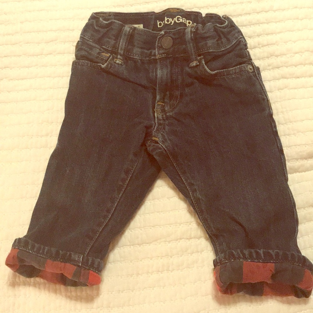 Flannel lined jeans. GAP